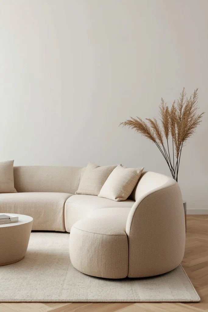 Curved Sofas and Rounded Seating