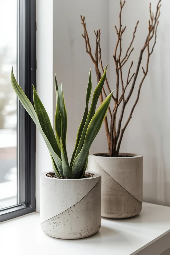 DIY Concrete Planters for Modern Interiors