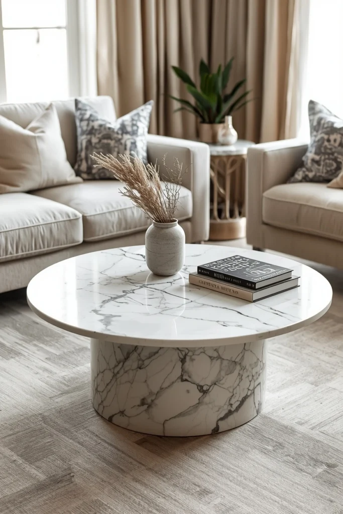 Marble Coffee Tables as Statement Pieces
