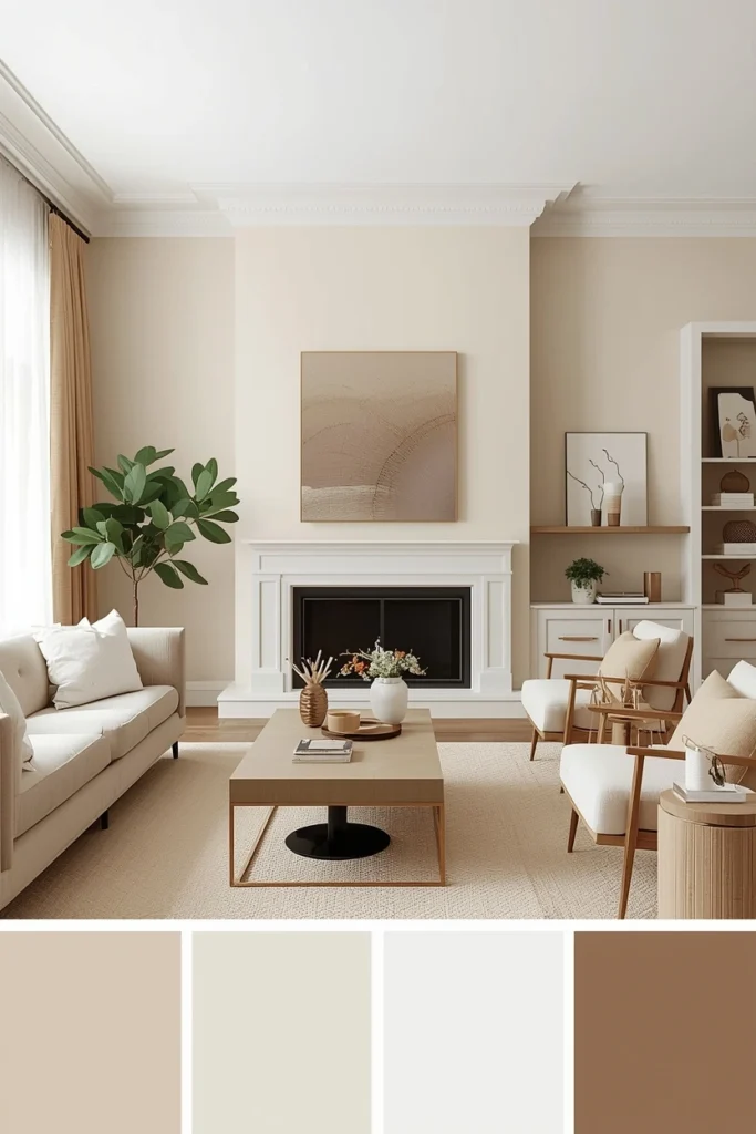 Warm Beige and Soft White