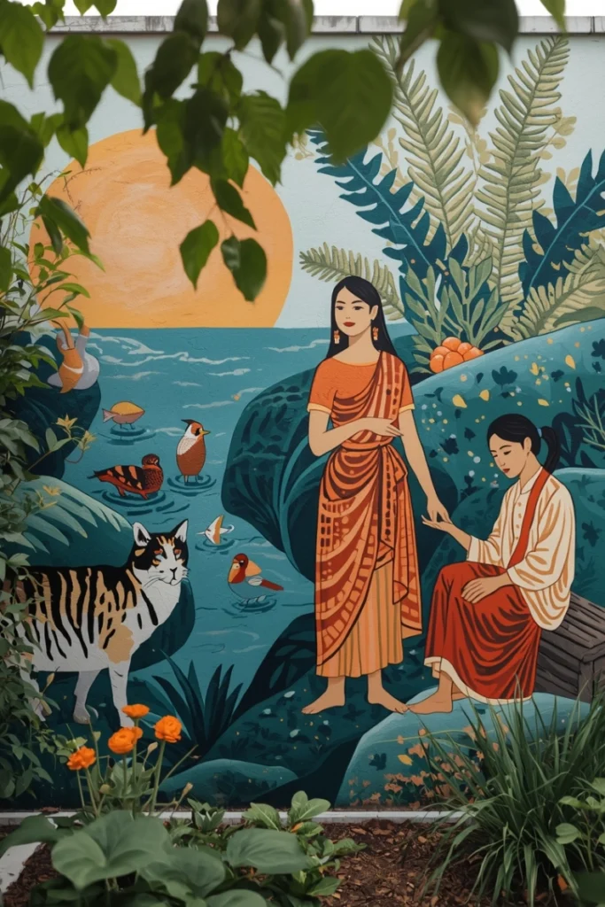 Cultural or Storytelling Garden Murals