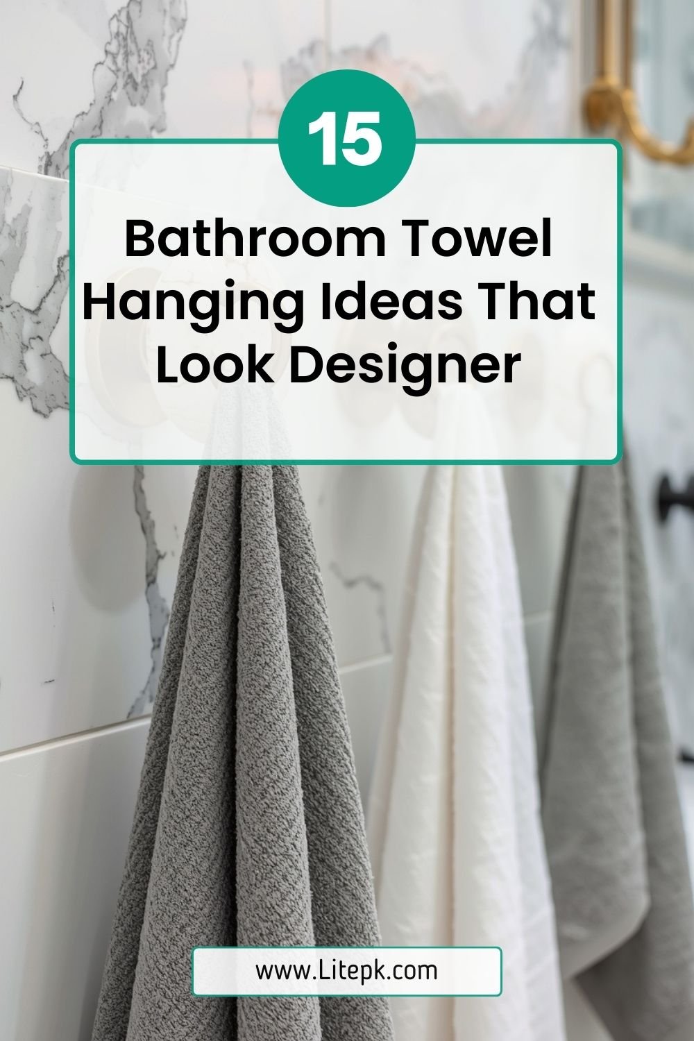 15 Bathroom Towel Hanging Ideas That Look Designer