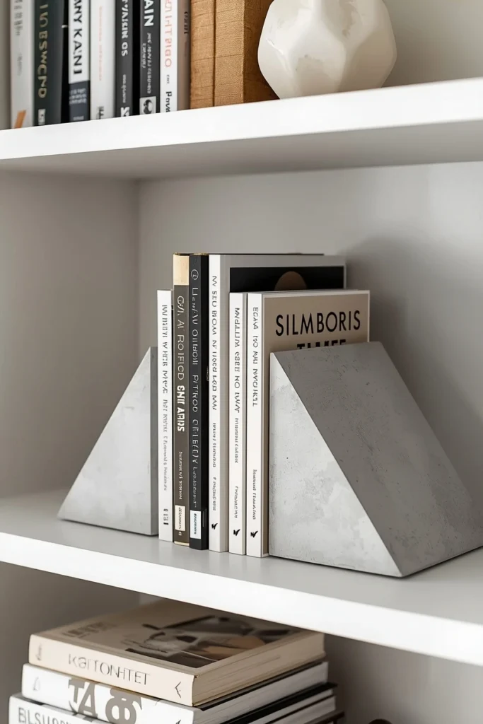 DIY Concrete Bookends