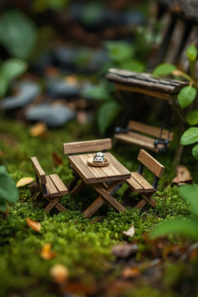 Fairy Garden with Mini Furniture