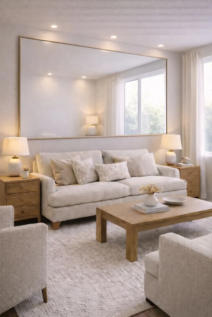 Large Mirrors as Wall Statements