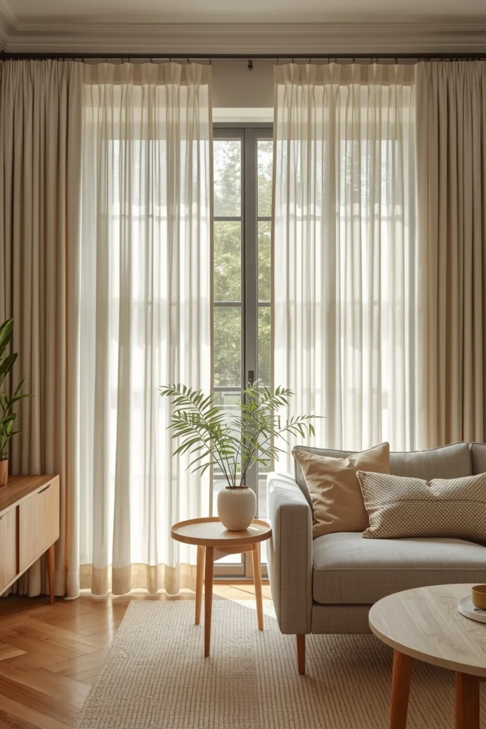 Relaxed, Unlined Curtains
