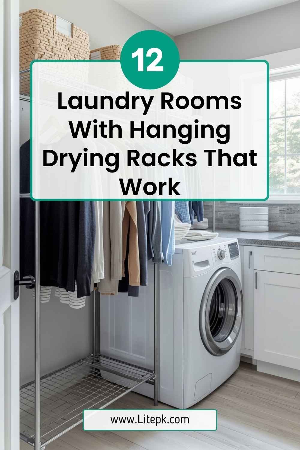 12 Laundry Rooms With Hanging Drying Racks That Work