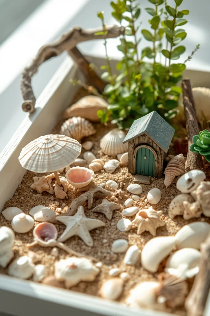 Beach-Themed Fairy Garden