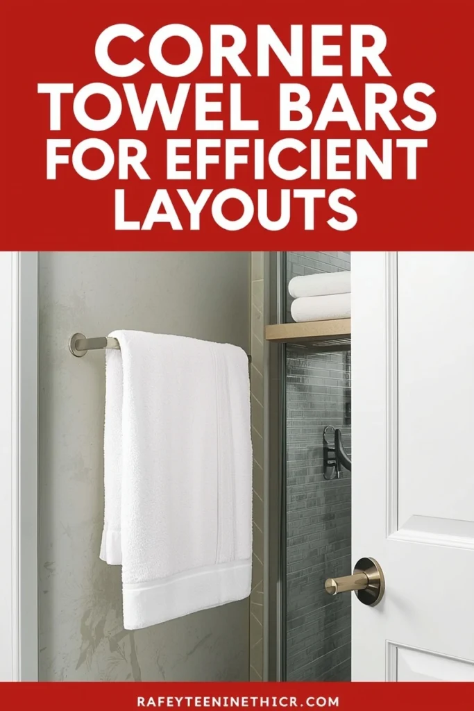 Corner Towel Bars for Efficient Layouts