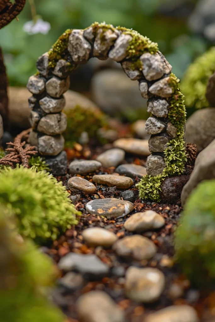 Fairy Garden with Stone Archways