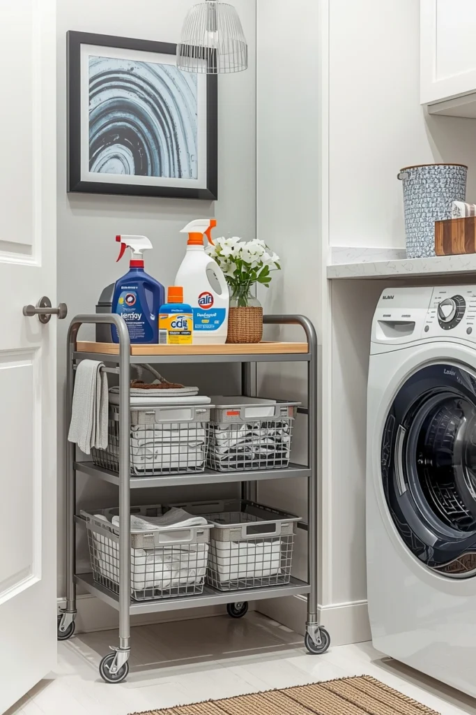 Use Rolling Carts for Flexible Storage