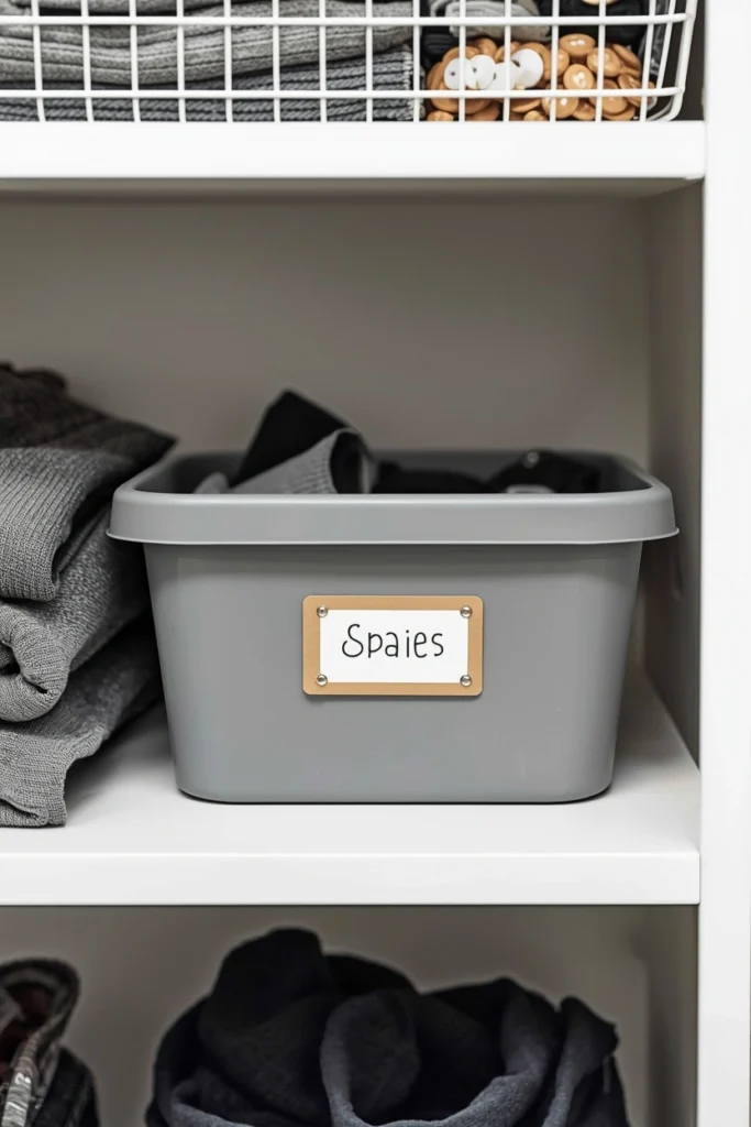 Add a Lost-Sock or Miscellaneous Bin