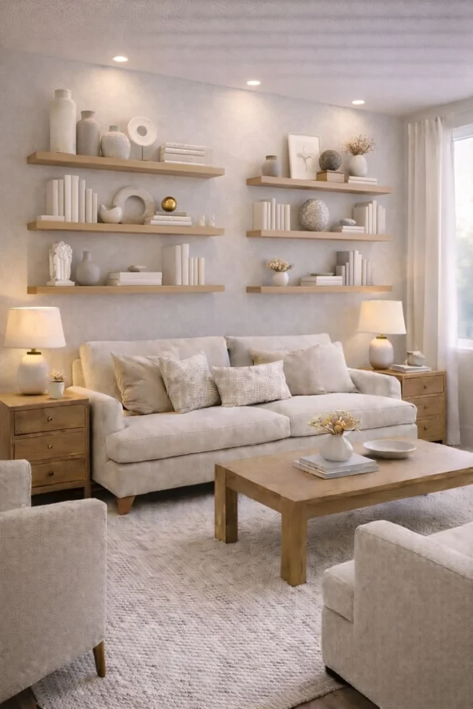 Floating Shelves as Design Features