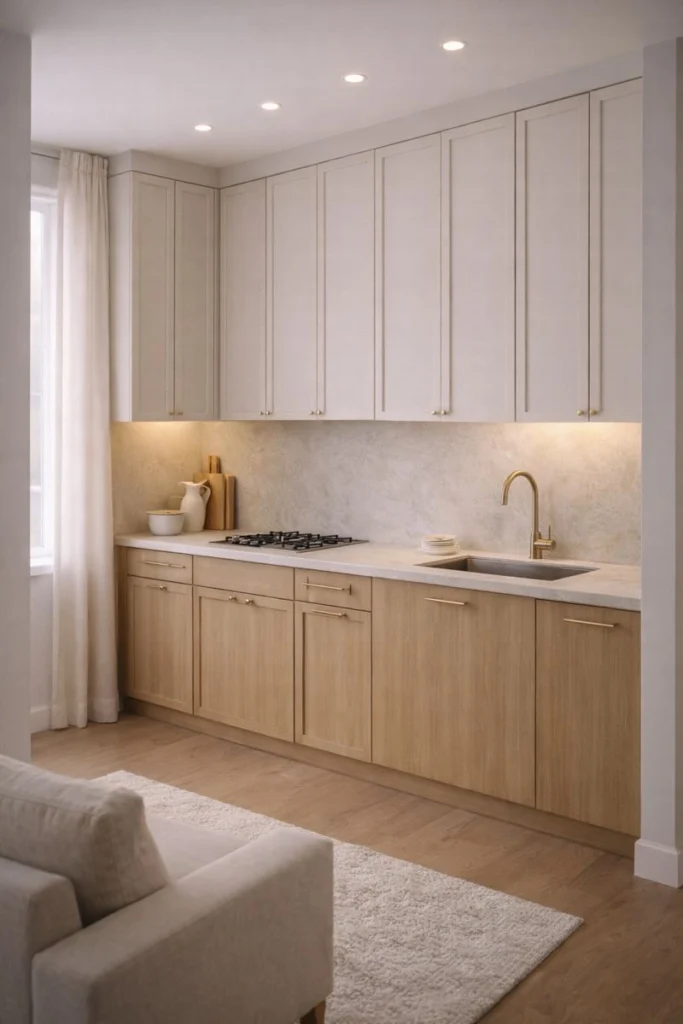 Neutral Kitchens with Minimal Styling