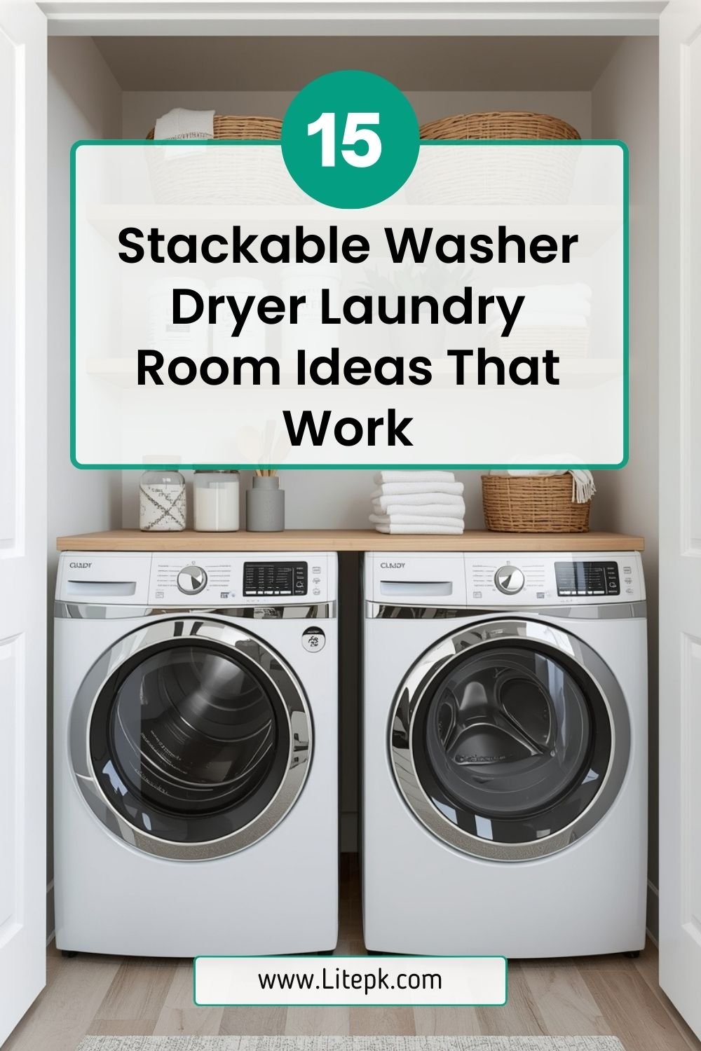 15 Stackable Washer Dryer Laundry Room Ideas That Work