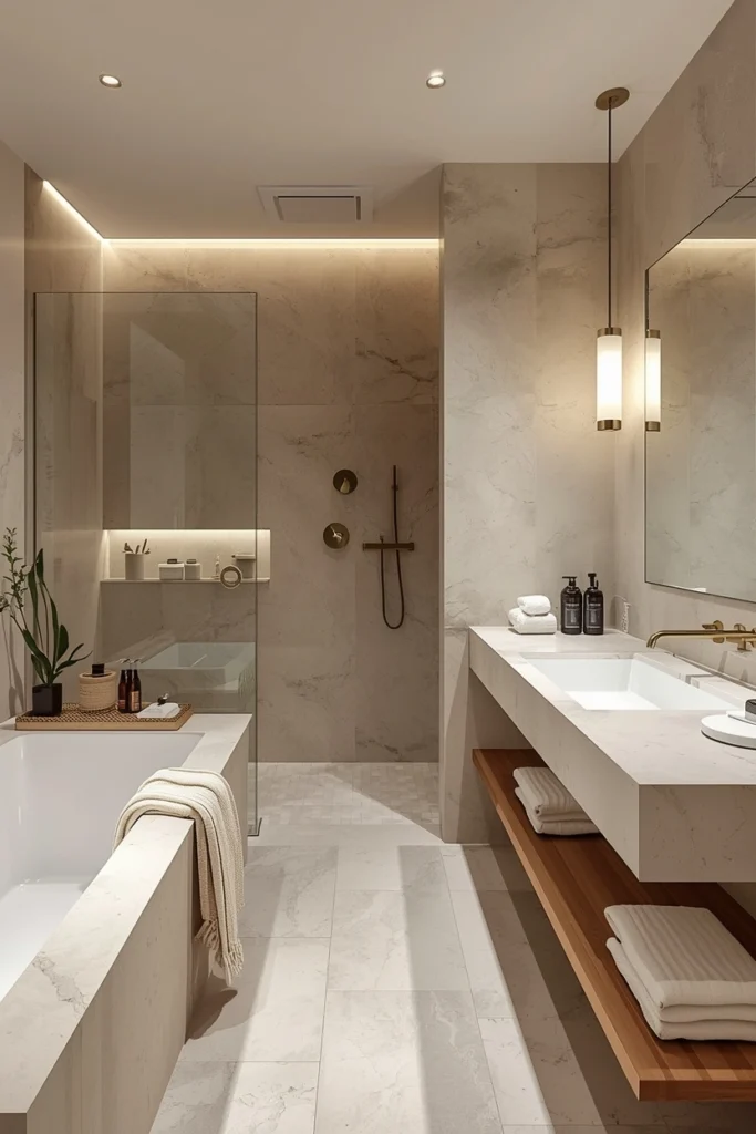 Neutral Bathrooms with Spa Appeal