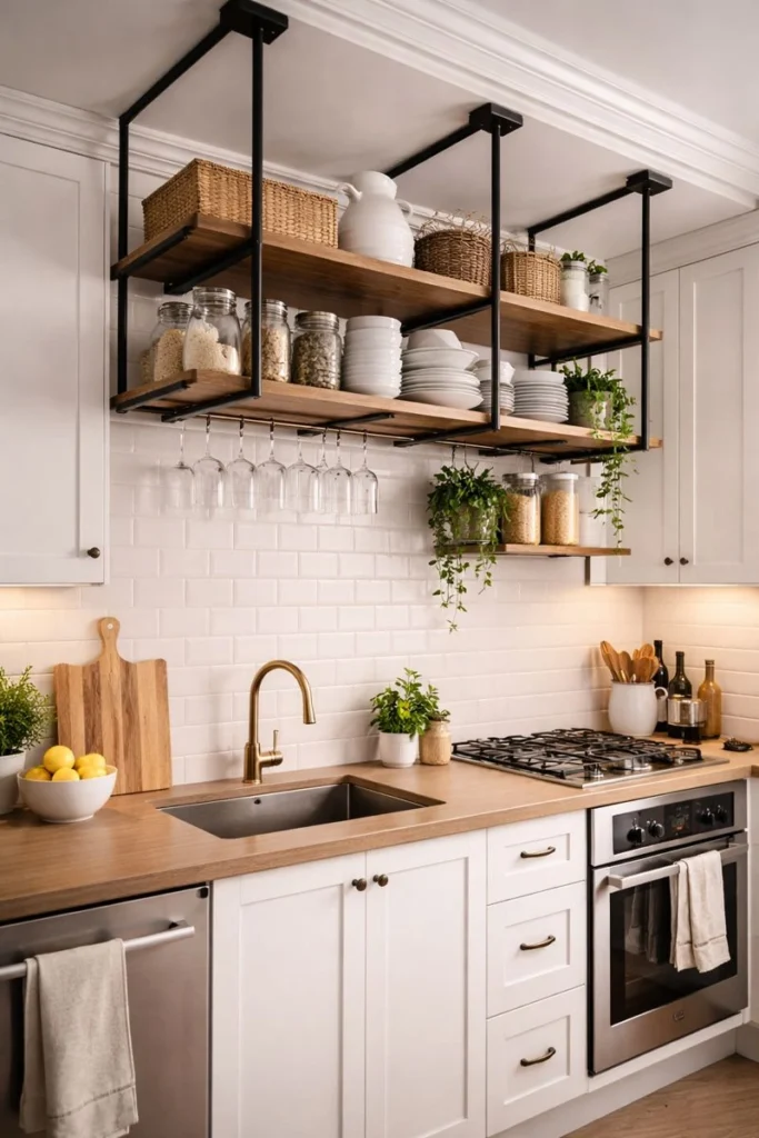 Overhead Hanging Shelves