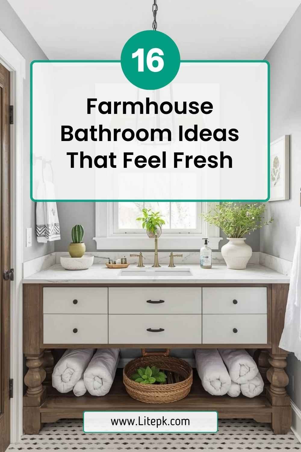 16 Farmhouse Bathroom Ideas That Feel Fresh