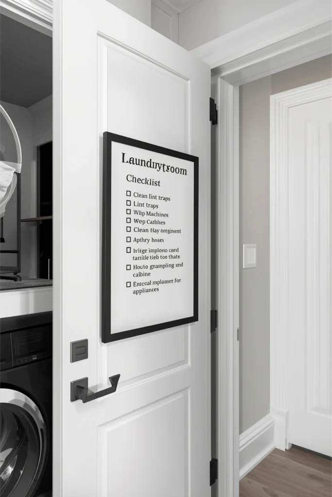 Keep a Maintenance Checklist Visible