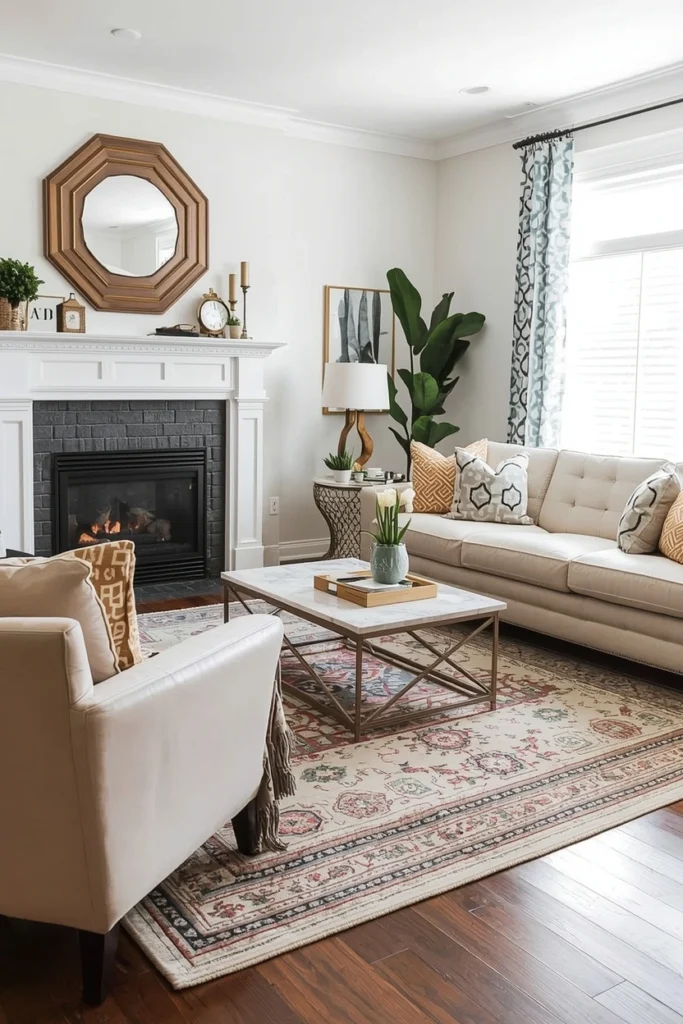 Add a Statement Area Rug