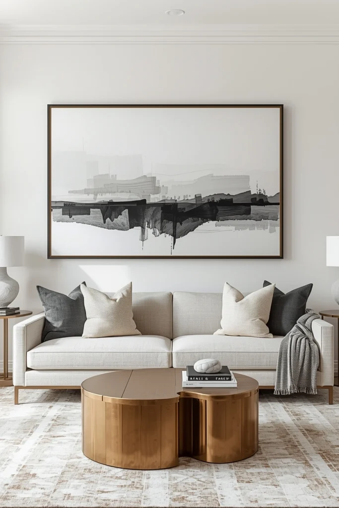 Use Large-Scale Art Instead of Many Small Pieces