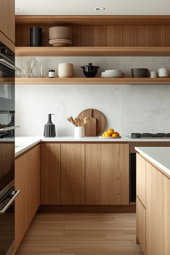 Warm Wood Accents for Natural Balance