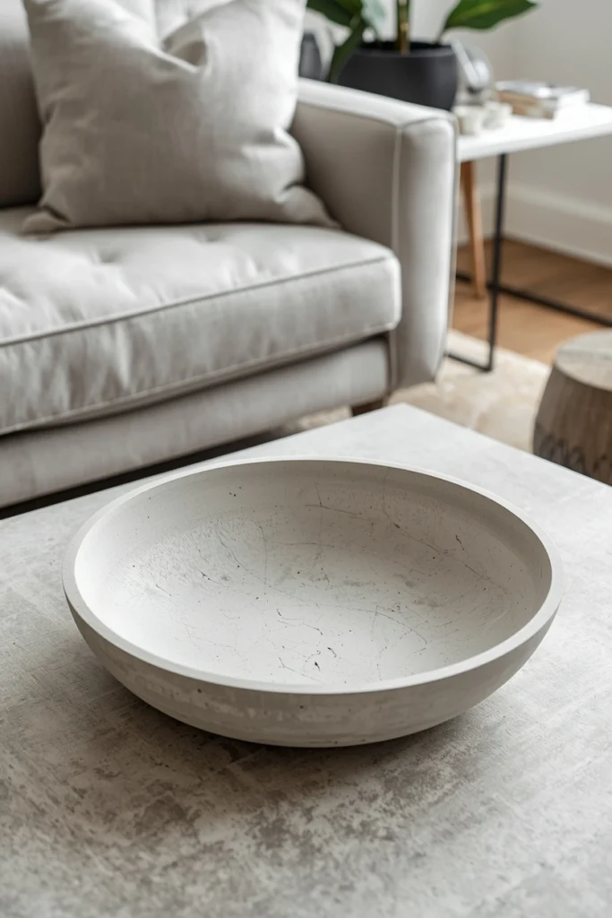 DIY Concrete Bowls for Coffee Tables