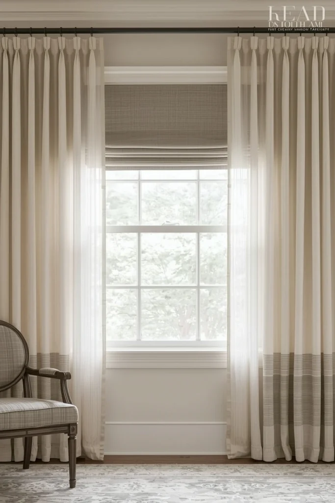 Layered Window Treatments for Flexibility