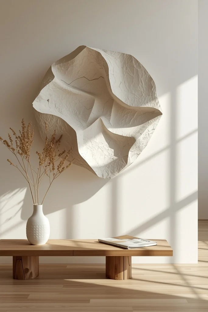 Textured Wall Art and Sculptural Pieces