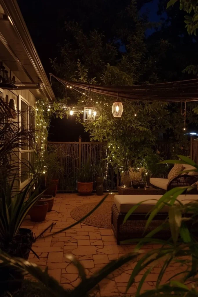 Cozy Outdoor Lighting Layers