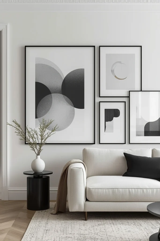Monochrome Wall Art Displays