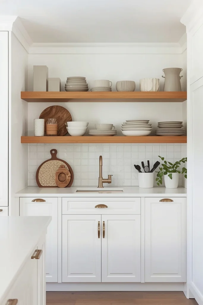Open Shelving with Styled Essentials