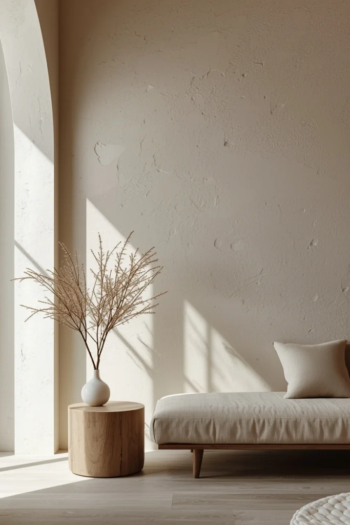 Plaster Walls With Organic Texture