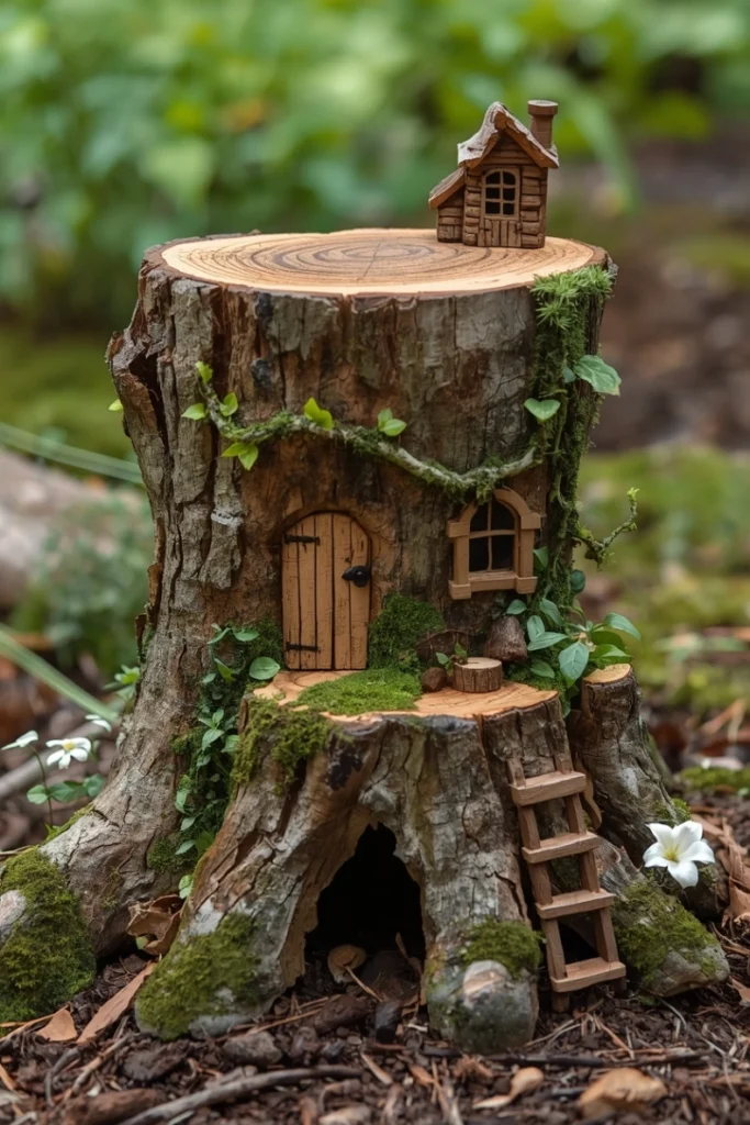 Tree Stump Fairy Home
