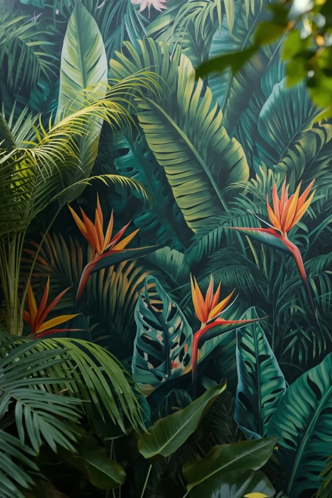 Tropical Jungle Garden Murals