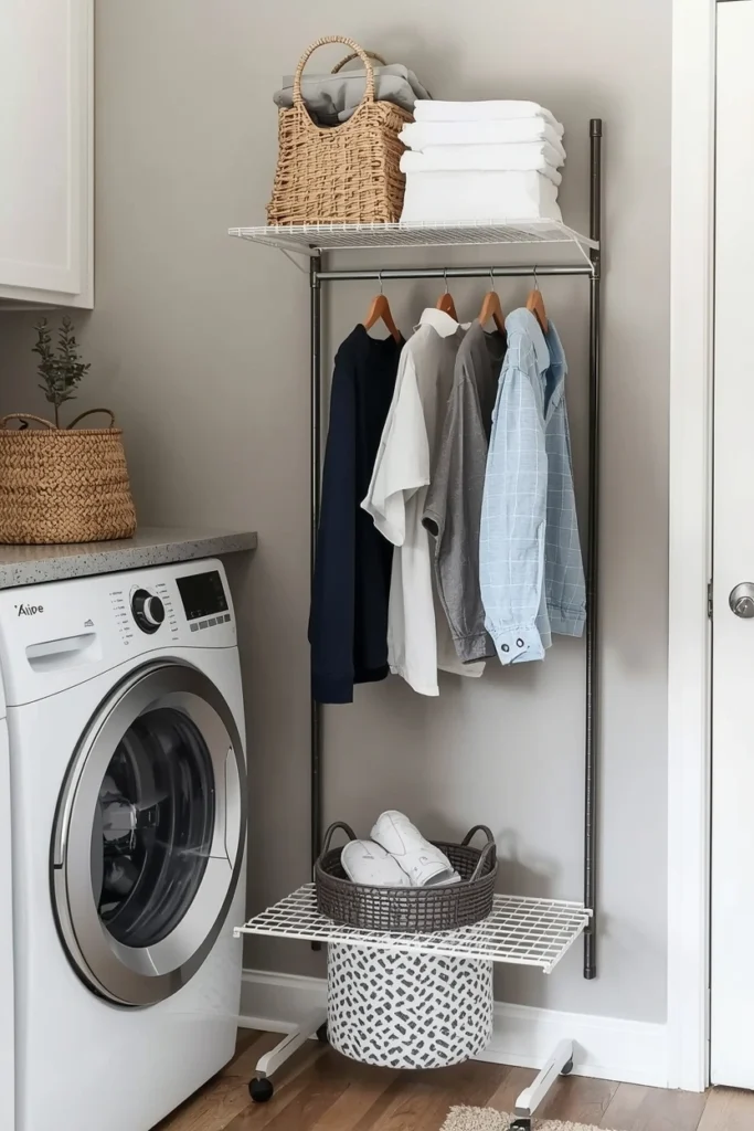 Use Vertical Drying Racks to Save Floor Space