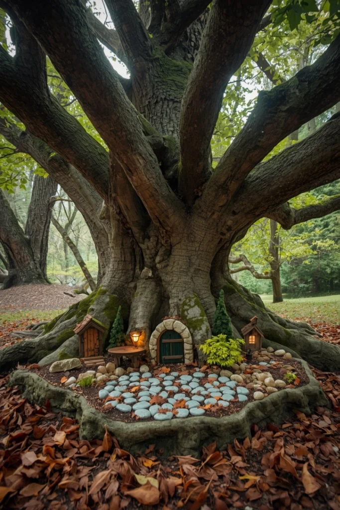 Fairy Garden Under a Tree