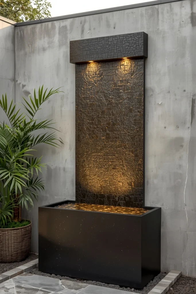 Wall-Mounted Water Feature