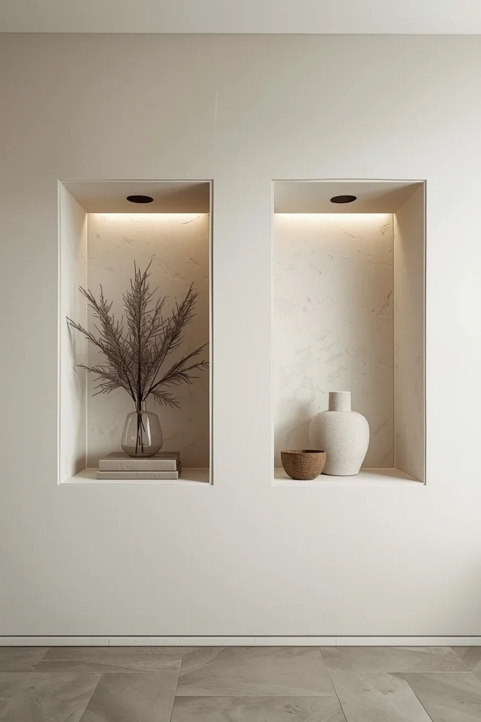 Minimalist Wall Niches