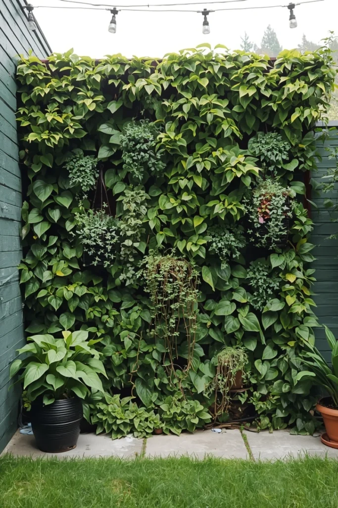 Vertical Garden Illusion Murals