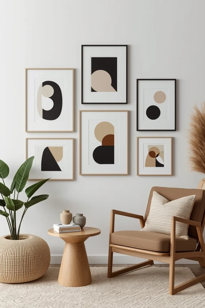 Asymmetrical Wall Art Arrangements