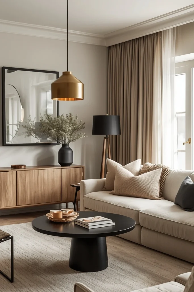 Statement Lighting in Soft Finishes