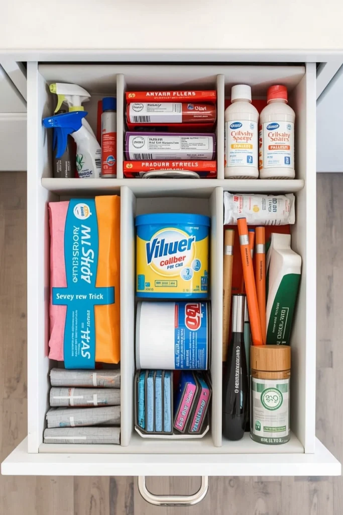 Use Drawer Dividers for Small Items