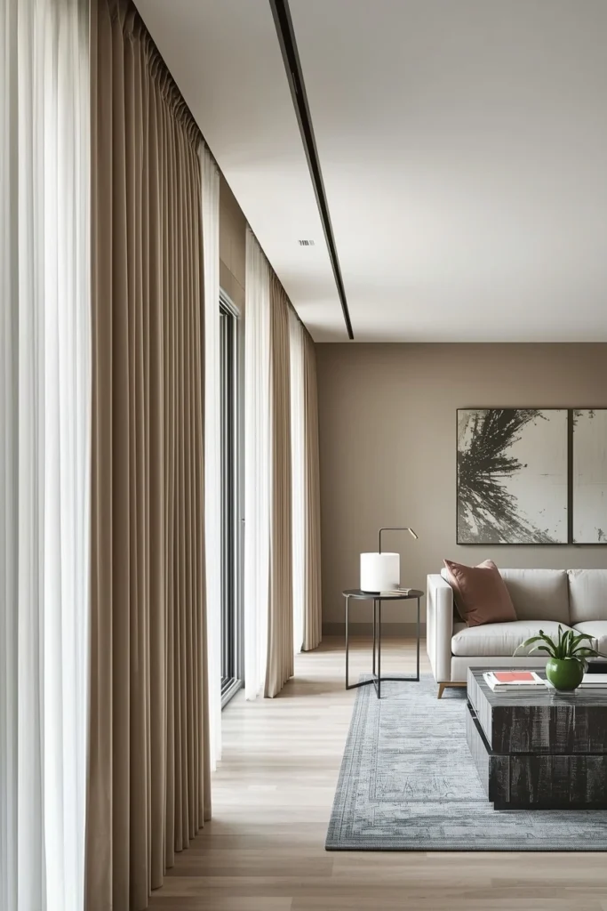 Ceiling-Mounted Curtain Tracks