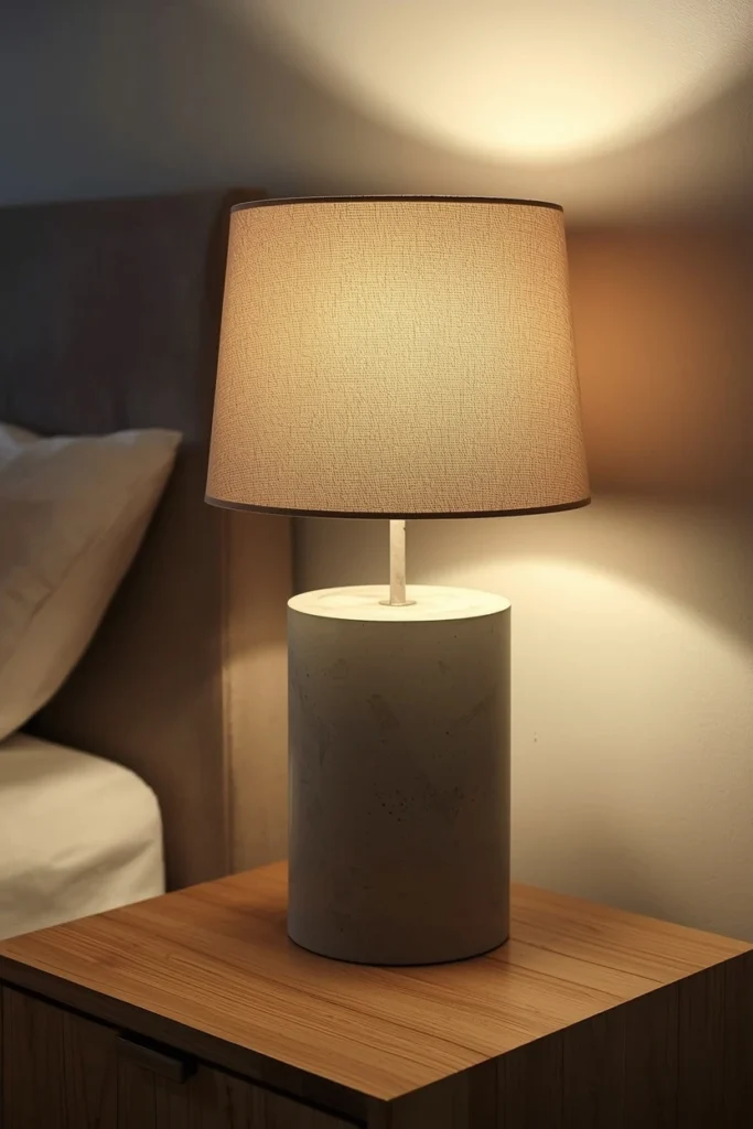 DIY Concrete Lamp Bases