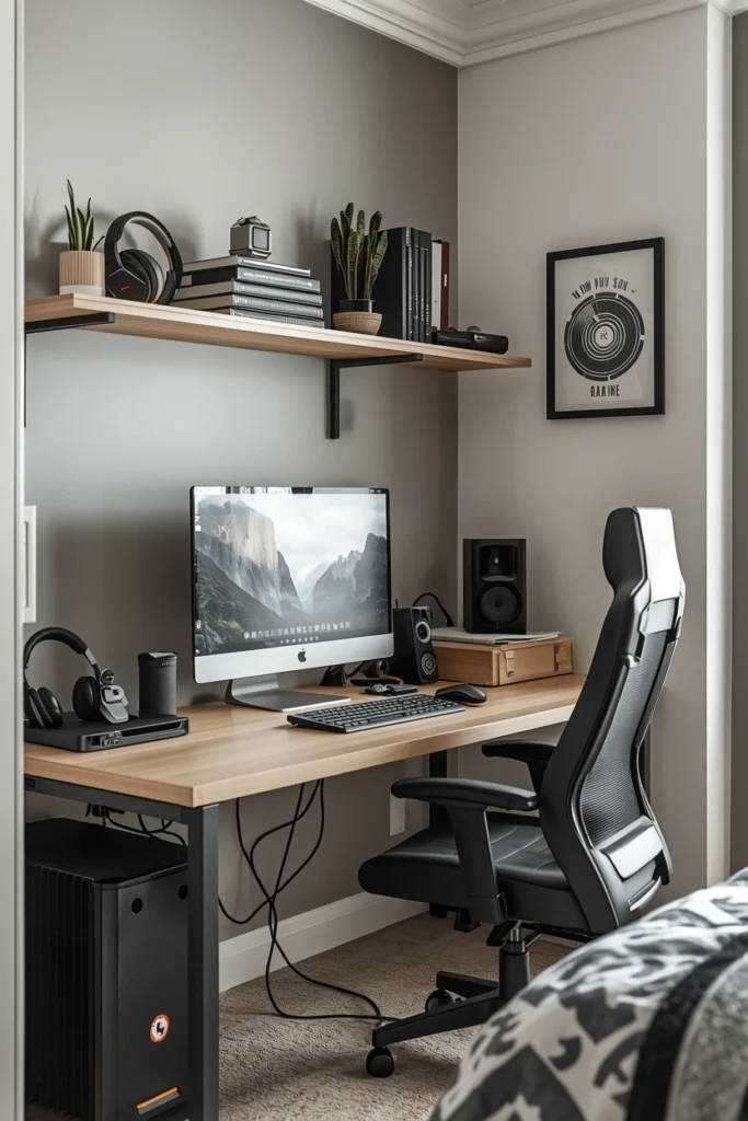Tech-Friendly Bedroom Setup