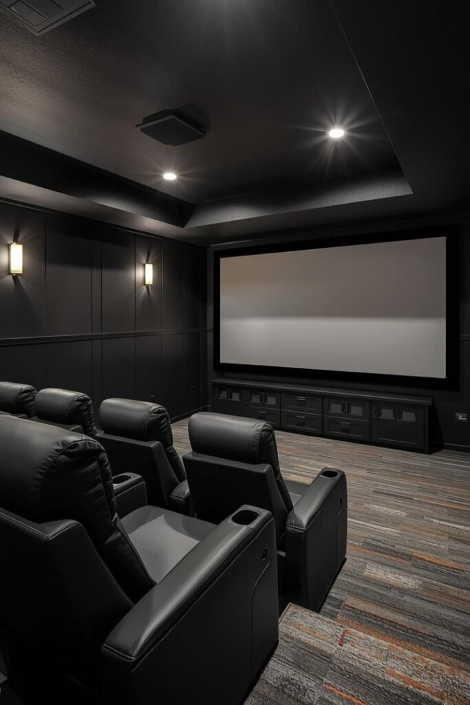 Basement Compact Theater Layout