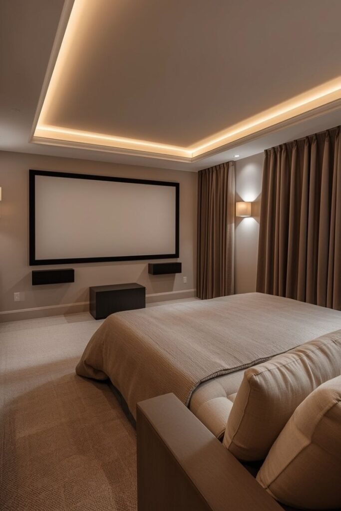 Bedroom Home Theater Layout