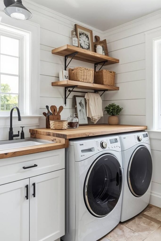 Classic White Shiplap Walls