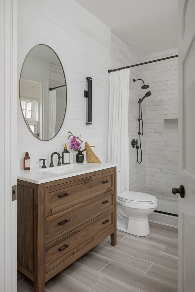 Clean Lines with Rustic Balance